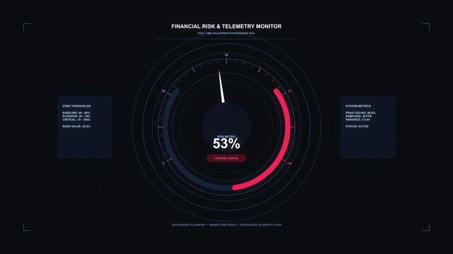 hud speedometer gauge dashboard motion graphic interface tech loop