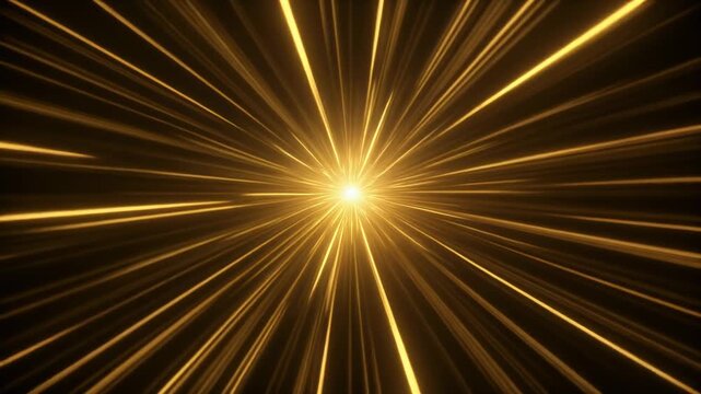 Radiant Golden Warp Speed 4K Generative AI