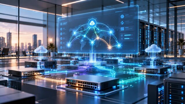 Software Defined Networking with Centralized Control and Dynamic Network Routing