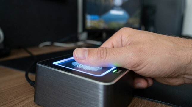 Biometric Fingerprint Scanner for Digital Security and Access Control Hand Scanning Fingerprint Reader