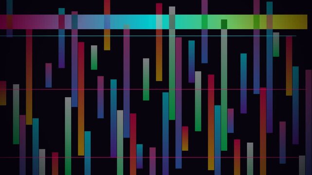 Abstract Colorful Vertical Bars Motion Background