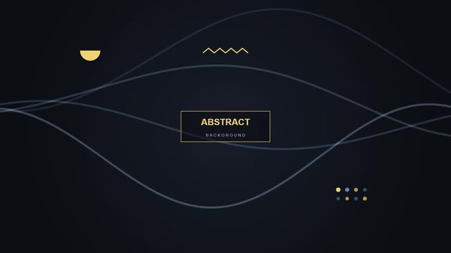 Elegant flowing lines and golden accents moving across a dark backdrop with subtle text boxes