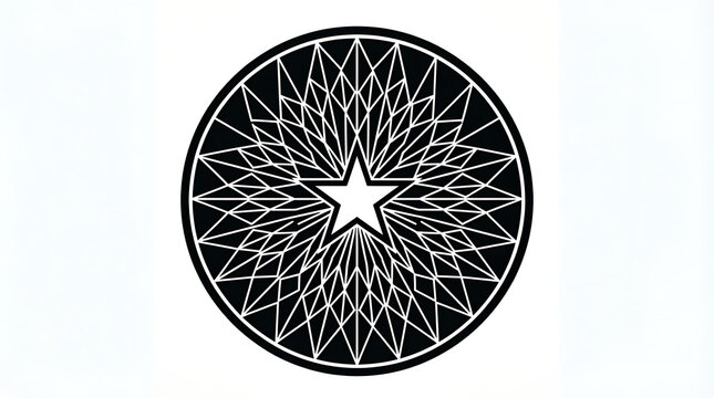 Black and white abstract oval pattern texture
