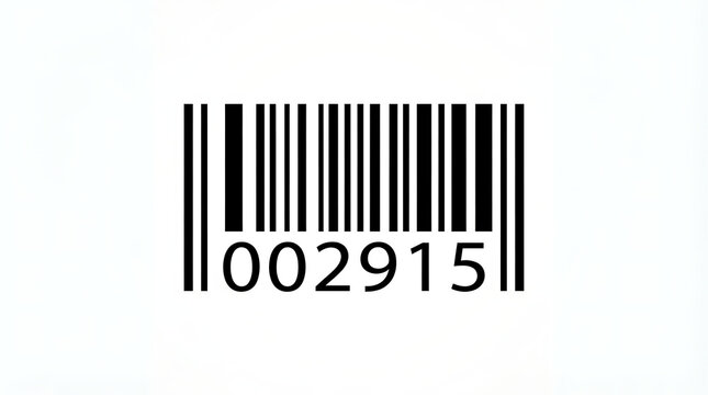 Black and white barcode number 002915