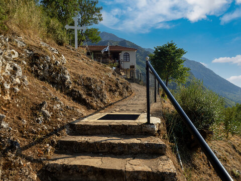 Agia Varvara church, near the House of Saint Paisios, Konitsa, Greece
