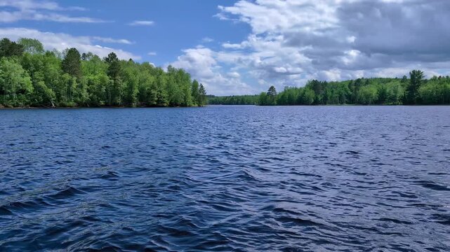 Michigan Upper Peninsula Lake Landscape