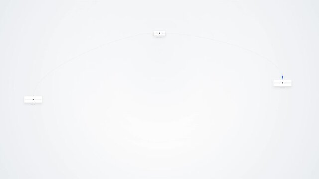 Premium corporate communication flow background visualizing satellite data transmission, signal relay, and digital connectivity on a clean editorial canvas. Seamless 10-second loop.