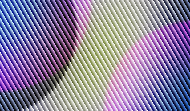 Abstract dynamic background with diagonal parallel stripes and vibrant colorful gradient waves in blue, purple, and green tones