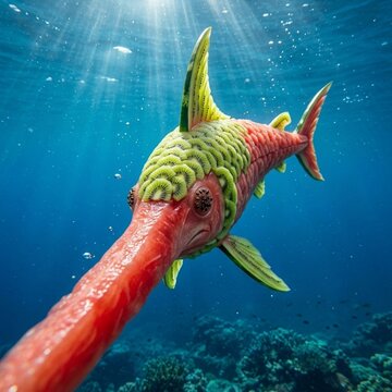 Fish Made With Mix Fruit 