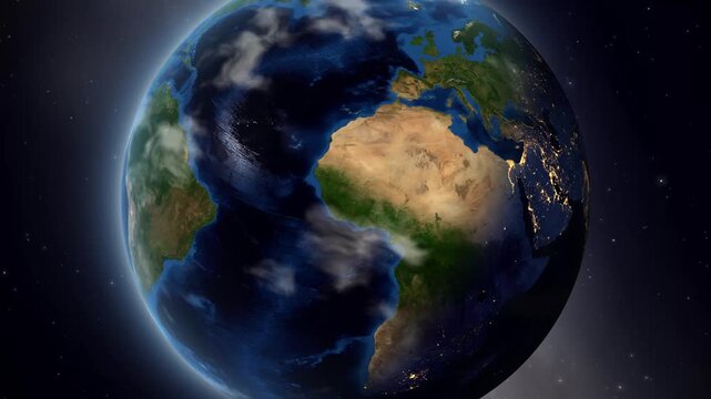 Satellite Zoom From Outer Space to Salem India With Location Pin