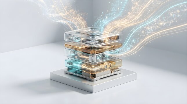 Advanced Artificial Intelligence Infrastructure and Enterprise Computing Technology Concept