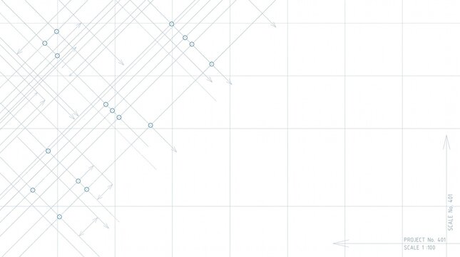 Architectural Blueprint Technical Grid Background