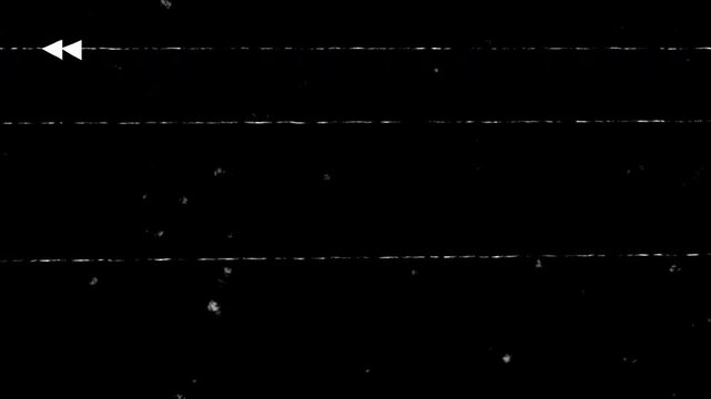 Rewind VHS Static Seamless 4K Video Background Overlay