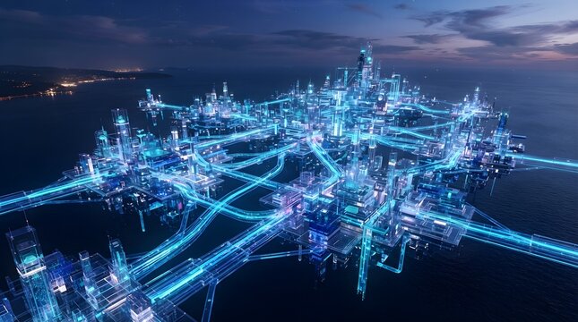 Advanced Artificial Intelligence Infrastructure and Enterprise Computing Technology Concept