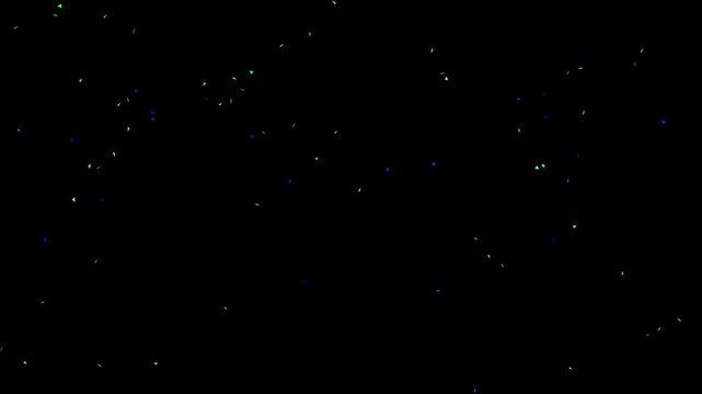 double pop confetti party popper explosion, golden color abstract celebration animation, colorful confetti falling on black background, festive party opener, subscribers milestone