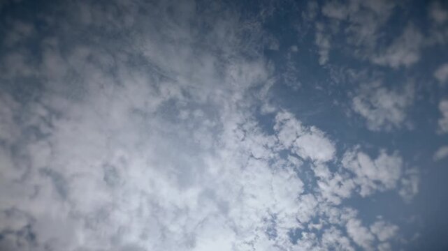 Soft White Cirrocumulus Clouds on a Deep Blue Sky