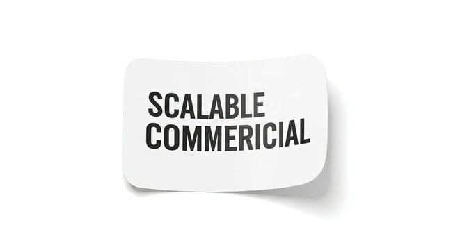 Scalable Commercial Sticker Concept - Business Growth and Expansion Symbol