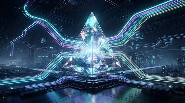 Advanced Artificial Intelligence Infrastructure and Enterprise Computing Technology Concept