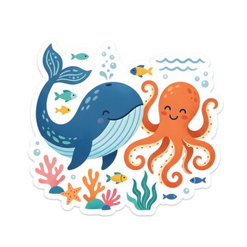 while and octopus