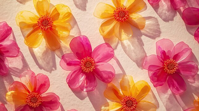Crystal Flower Background