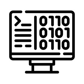 binary line icon