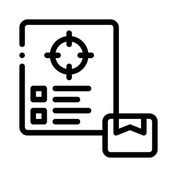 customs declaration line icon