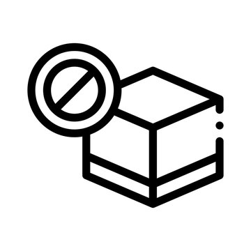 distraction blocker line icon