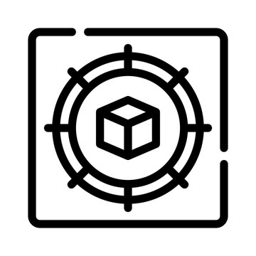 object oriented line icon