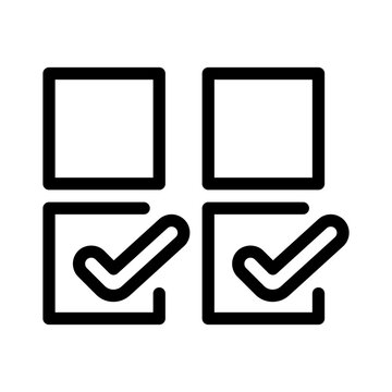 unchecked box line icon