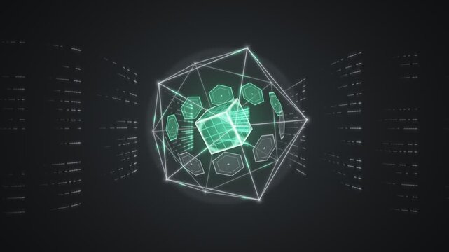 Secure Enclave Cybersecurity Core Decrypting Data Streams Seamless Loop