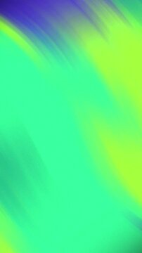 Vibrant lime green and blue motion blur abstract background texture.