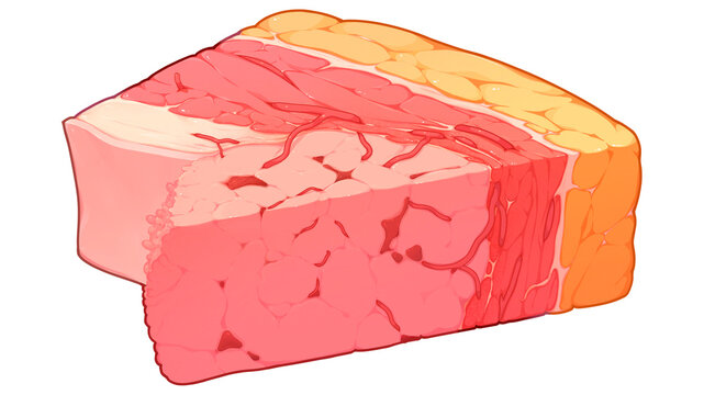 Bladder cancer stage T2, illustration