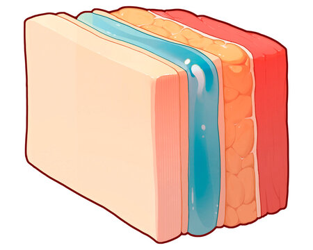 Heart sac layers, illustration