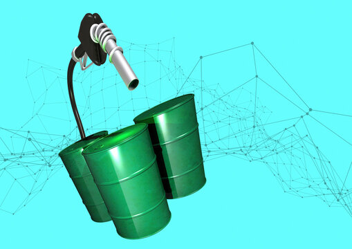 Fossil fuel use, conceptual illustration