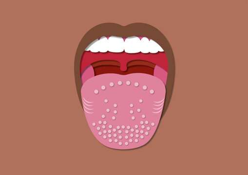 Taste buds, conceptual illustration
