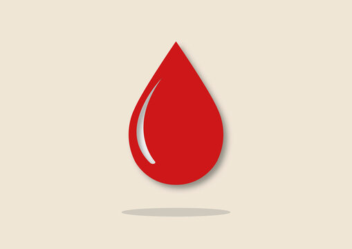 Drop of blood, conceptual illustration