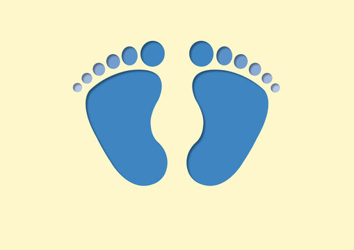 Polydactyl feet, conceptual illustration