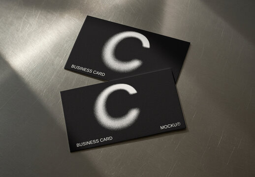 Elegant Business Card Mockup Design PSD