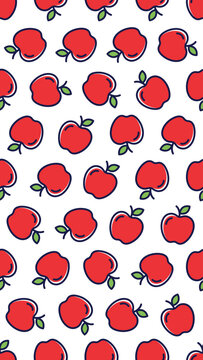 Red apple pattern