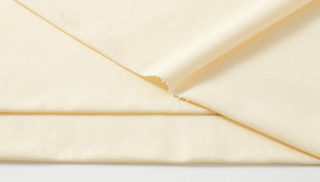 Unprinted muslin layers with a frayed edge