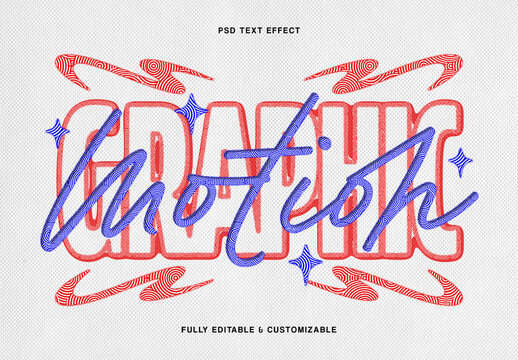 Retro Stripe Text Effect