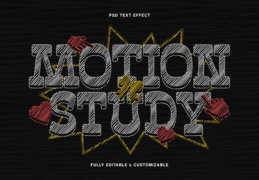 Hand-Drawn Retro Text Effect