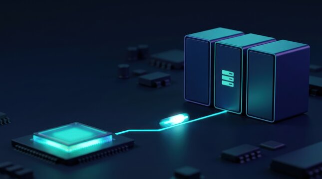 AI processor sending workload packet to edge server cluster in dark enterprise technology network