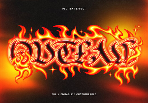 Fire Text Effect