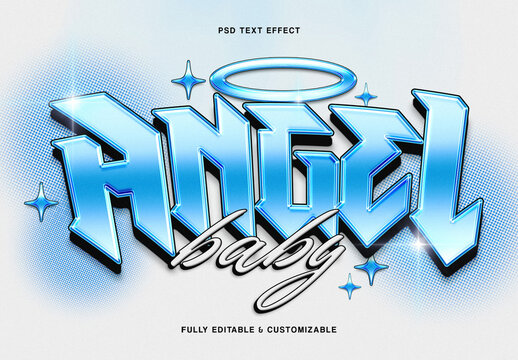 Ice Chrome Text Effect