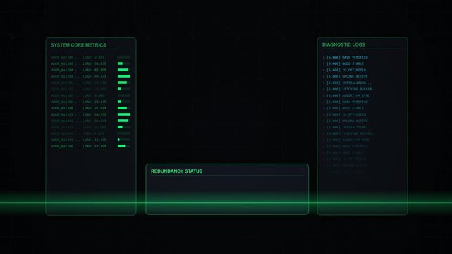 Futuristic Holographic Diagnostic System Interface Maintenance