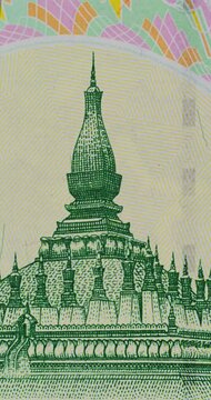 Stop-motion sequence incorporating elements of banknotes. International Banknotes and Intricate Currency Details.