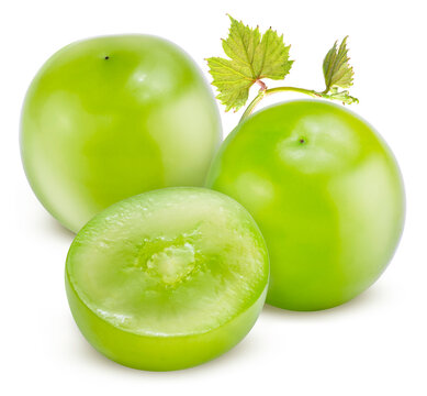 Sweet grape isolated on white, Shine Muscat Grape isolated on white background High resolution photography, With clipping path.