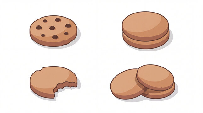Classic Chocolate Cookies vector icon