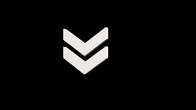 Minimalist Animated Chevron Arrow Icon